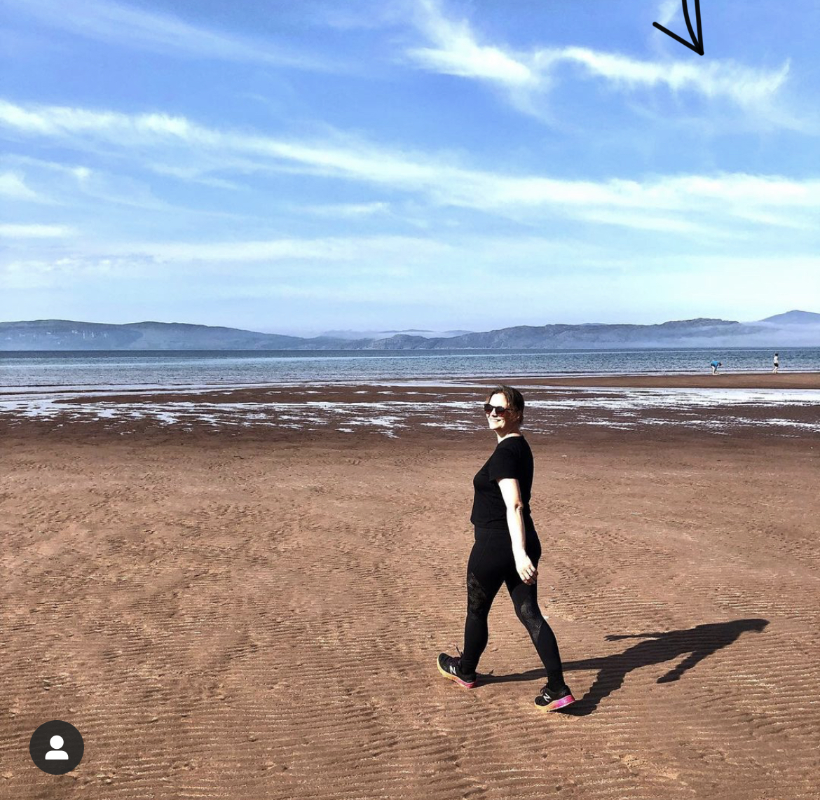 Ruth looking out on Skye 2020 reflections